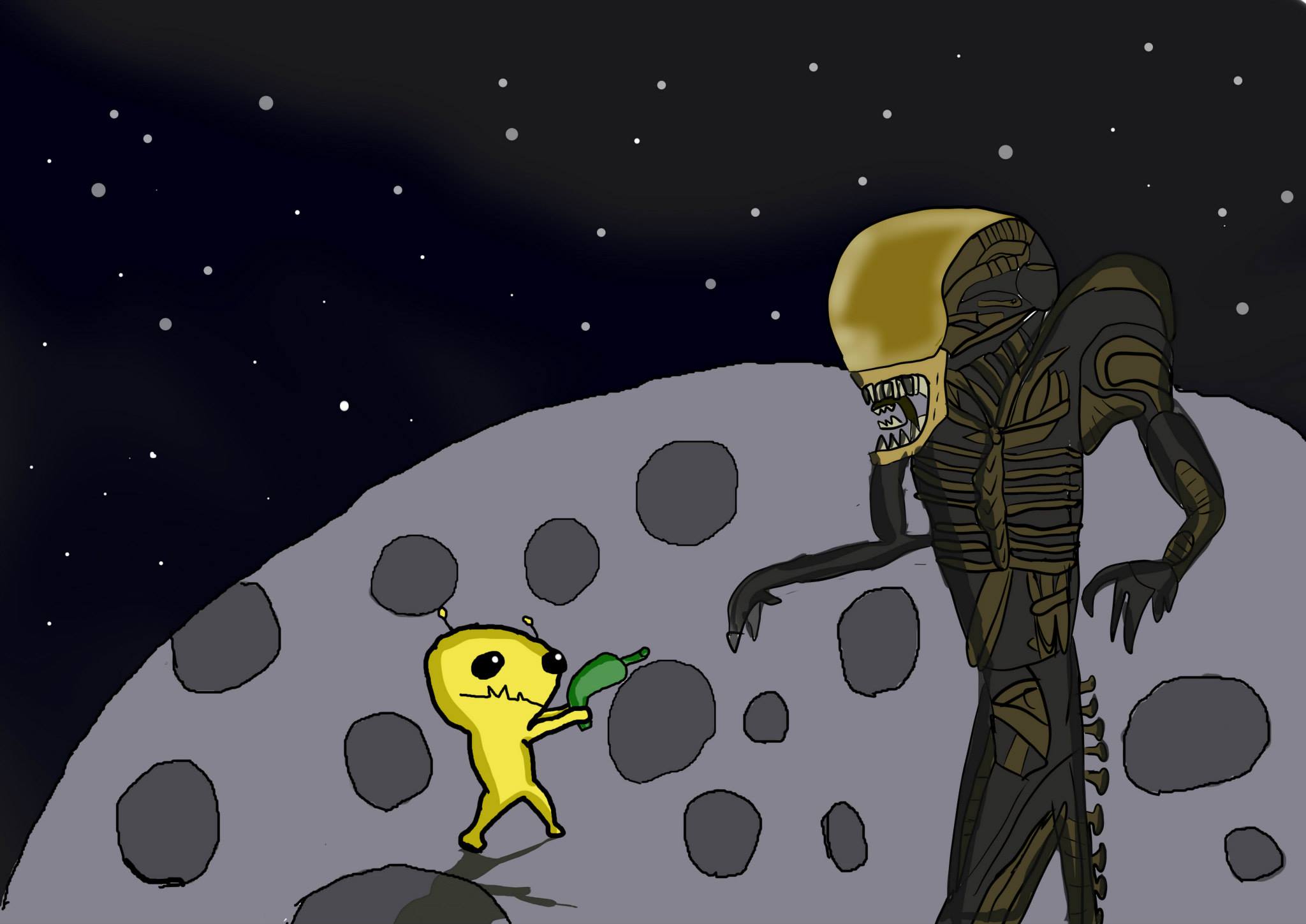 איתי הוד – Alien vs. the Yellow Alien
